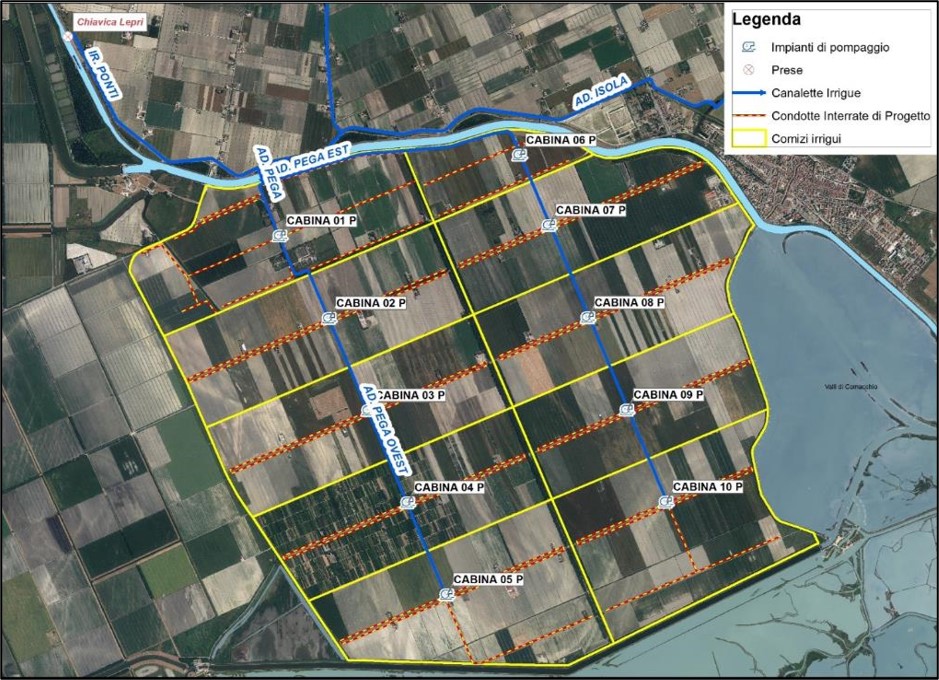 Valle Pega nuovo sistema irriguo