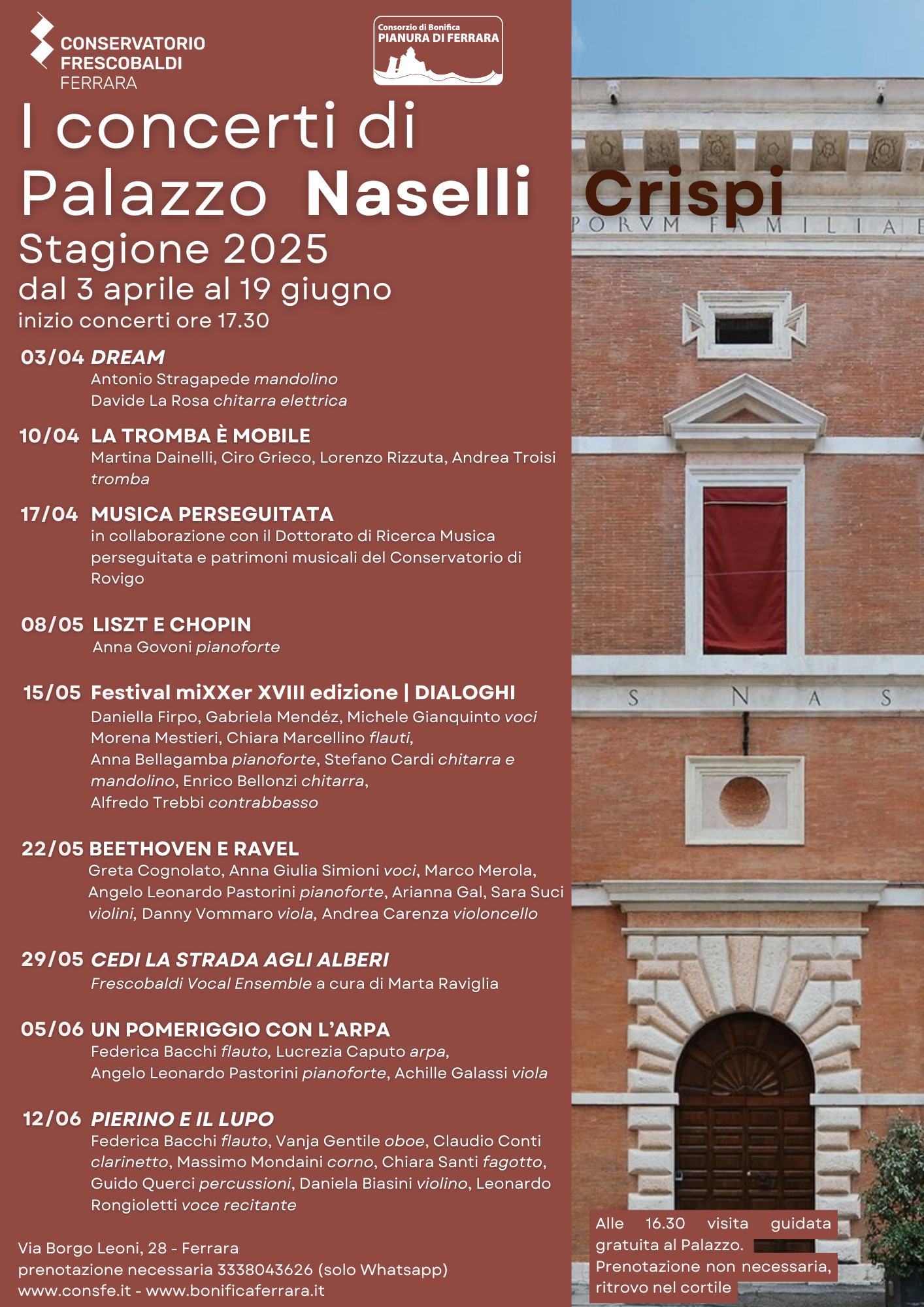 Una nuova stagione di concerti a Palazzo Naselli Crispi