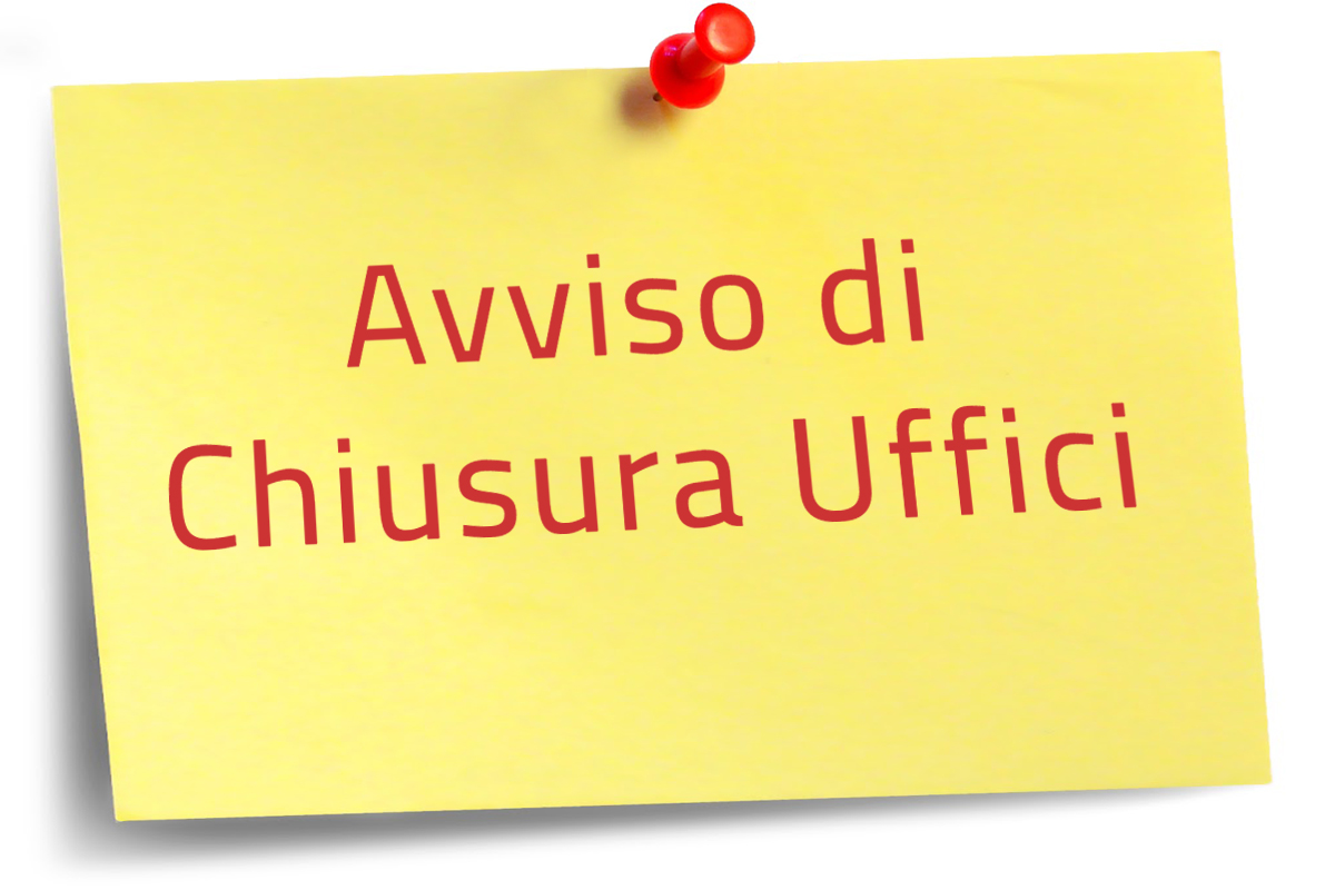Chiusura uffici lunedì 1 giugno 2020